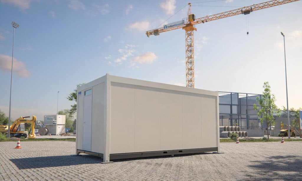 Kantoorunit met toilet en keuken